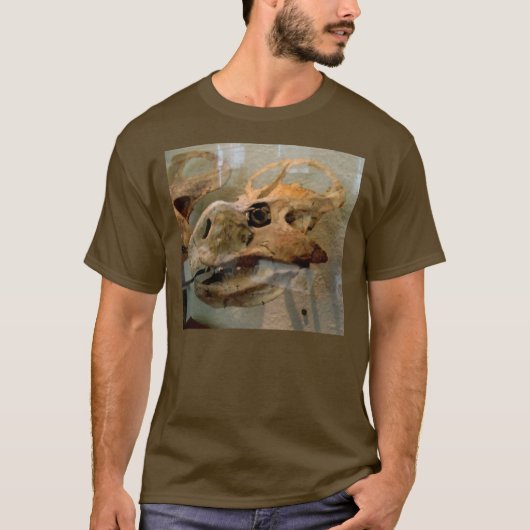 Dino Skull Oil Painting T-shirt (Voorkant)