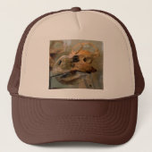 Dino Skull Oil Painting Trucker Pet (Voorkant)