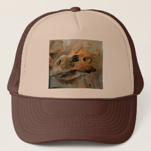 Dino Skull Oil Painting Trucker Pet