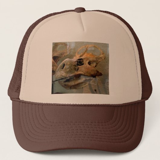 Dino Skull Oil Painting Trucker Pet (Voorkant)