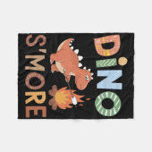 Dino S'more Dinosaur Trex Camping Smores Kawaii S' Fleece Deken (Voorkant (Horizontaal))