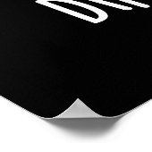 Dino-smore Funny Dinosaur Smore Pun Dark BG Poster (Hoek)