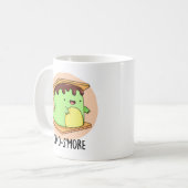 Dino-smore Funny Dinosaur Smore Pun Koffiemok (Voorkant links)