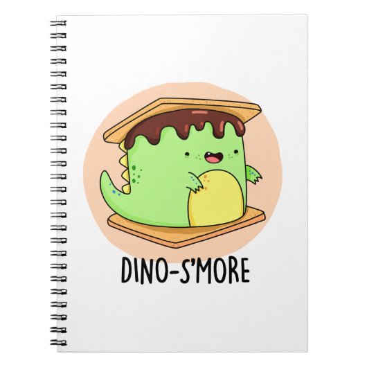 Dino-smore Grappige Dinosaurus Smore Woordgrap  Notitieboek (Voorkant)