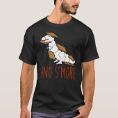 Dino S'more Marshmallow Dinosaur T Rex Joke T-shirt (Voorkant)