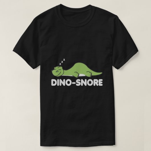 Dino Snore Pajamas Dinosaur T-shirt (Design voorkant)