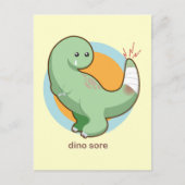 Dino Sore Briefkaart (Voorkant)