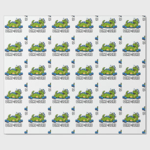 Dino Sore Gym Gewichten Hef Fitness Workout Cadeaupapier