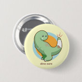 Dino Sore Ronde Button 5,7 Cm (Voorkant /achterkant)