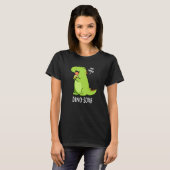 Dino-sour Grappige Dinosaurus Pun Donker BG T-shirt (Voorkant volledig)