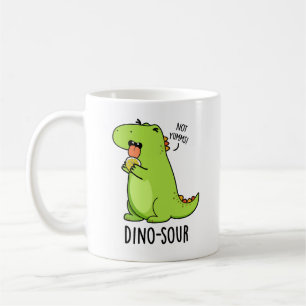 Dino-sour Grappige Dinosaurus Pun Koffiemok