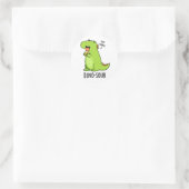 Dino-sour Grappige Dinosaurus Pun Ronde Sticker (Tas)
