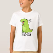 Dino-sour Grappige Dinosaurus Pun T-shirt (Voorkant)