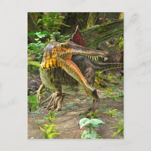 Dino Spinosaurus Briefkaart (Voorkant)