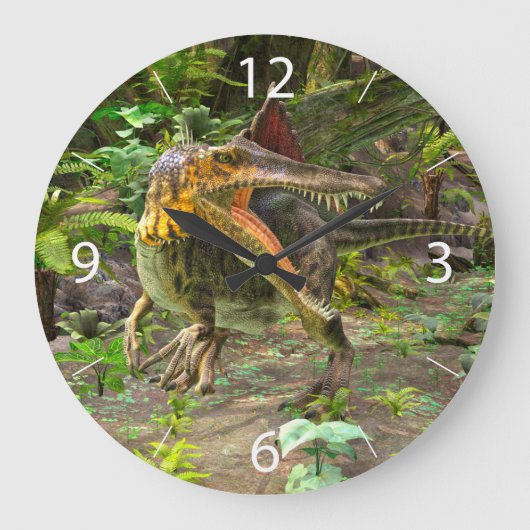 Dino Spinosaurus Grote Klok (Voorkant)