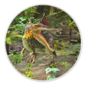 Dino Spinosaurus Keramische Knop (Voorkant)