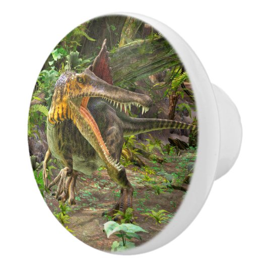 Dino Spinosaurus Keramische Knop (Rechts)
