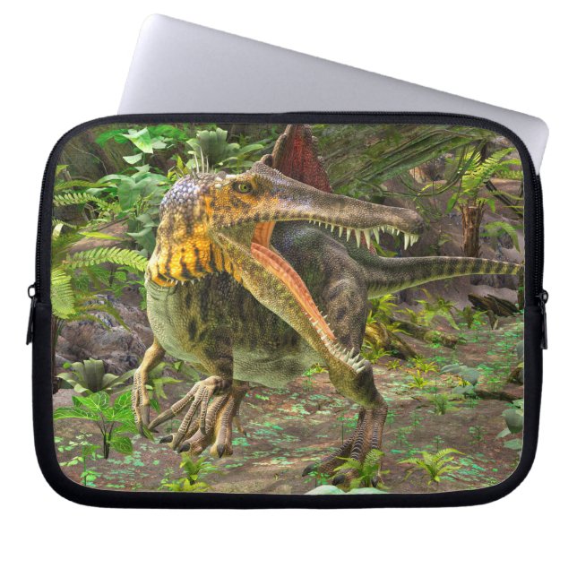 Dino Spinosaurus Laptop Sleeve (Voorkant)