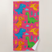 Dino Splash Strandlaken (Voorkant)