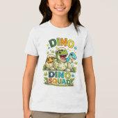 Dino Squad Jongen Tri-Blend Shirt (Voorkant)