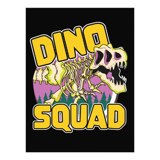 Dino Squad logo Foto Afdruk (Voorkant)