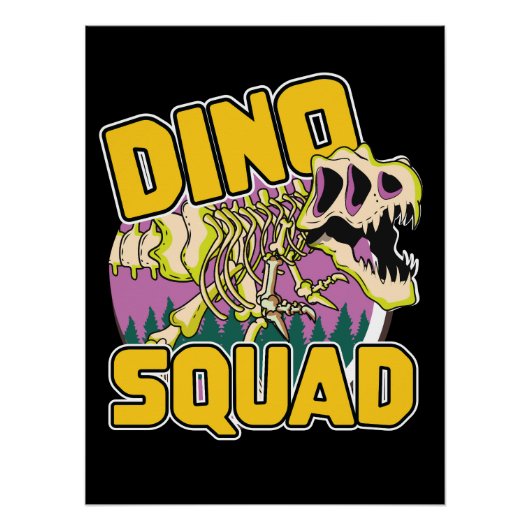 Dino Squad logo Perfect Poster (Voorkant)