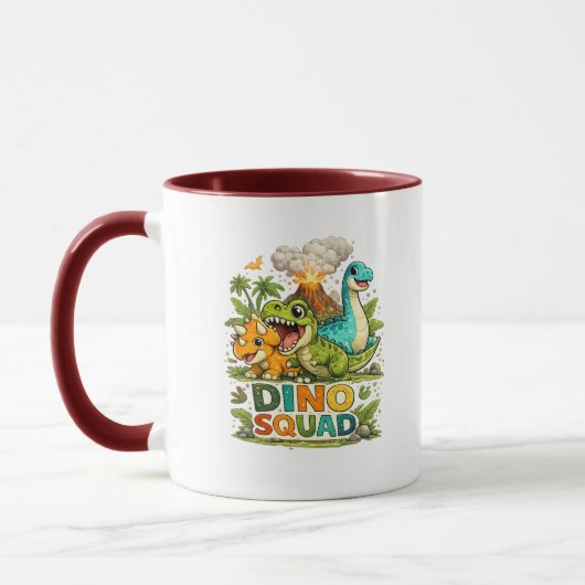 Dino Squad Mopshond Dinosaurus Koffiemok Mok (Links)