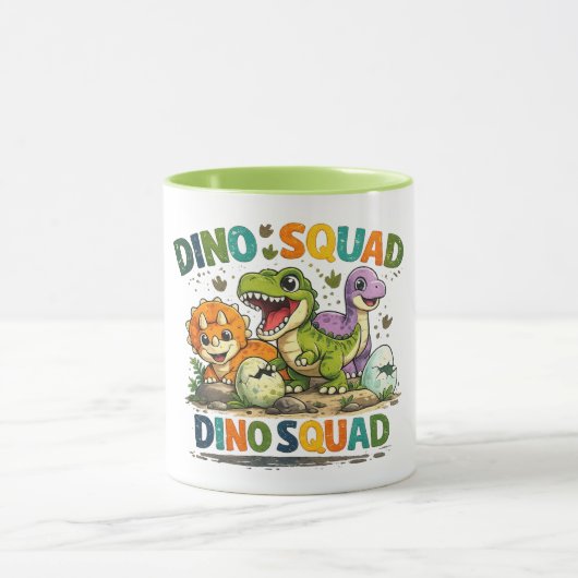 Dino Squad Mopshond Dinosaurus Koffiemok Mok (Midden)