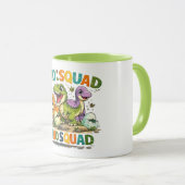 Dino Squad Mopshond Dinosaurus Koffiemok Mok (Voorkant rechts)