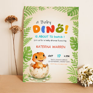 Dino Staat Op Het Punt Uit Te Komen Dinobaby Borre Kaart