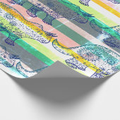 Dino stemming, dinosaurus kunst cadeau wrap cadeaupapier (Hoek)