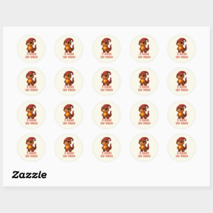 Dino Sticker Sheet – Dino Kammli Liefde Editie