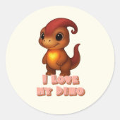 Dino Sticker Sheet – Dino Kammli Love Edition  (Voorkant)