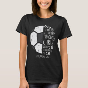 Dino Striker T-rex Voetbal Kick Grappige Dinosauru T-shirt