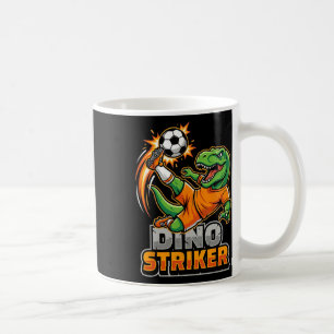 Dino Striker T-rex Voetbal Schop Grappige Dinosaur Koffiemok