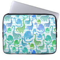 Dino Stripe Waterverf Dinosaurs Schattig