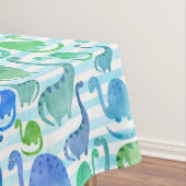 Dino Stripe Waterverf Dinosaurs Schattig Tafelkleed (Voorbeeld)