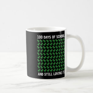 Dino Student Boys Kinder Gift Happy 100 dagen van Koffiemok