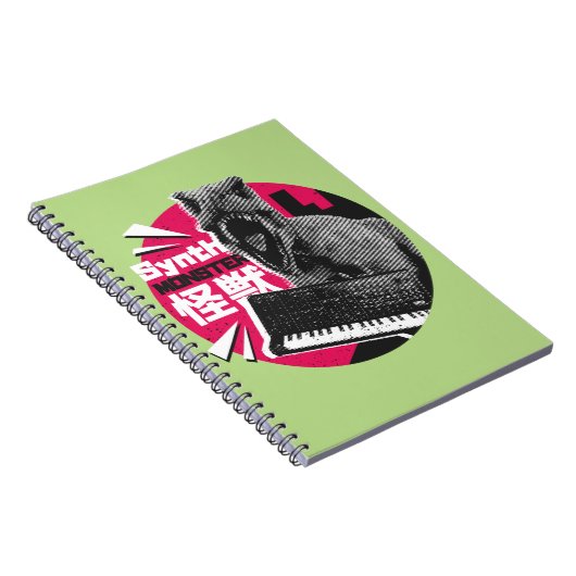 Dino Synth Musician Notitieboek (Rechterzijde)