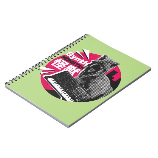 Dino Synth Musician Notitieboek (Linkerzijde)