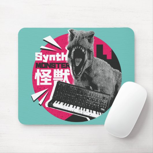Dino Synth Muzikant  Muismat (Met muis)