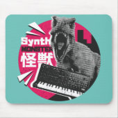 Dino Synth Muzikant  Muismat (Voorkant)