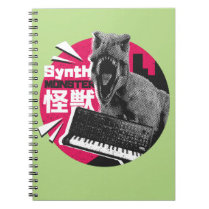 Dino Synth Muzikant Notitieboek
