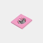 Dino Synthesizer - Muzikale Monster Post-it® Notes (Schuin)
