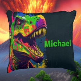 Dino T Rex Cute Kinder Accent Pillow Accent Kussen