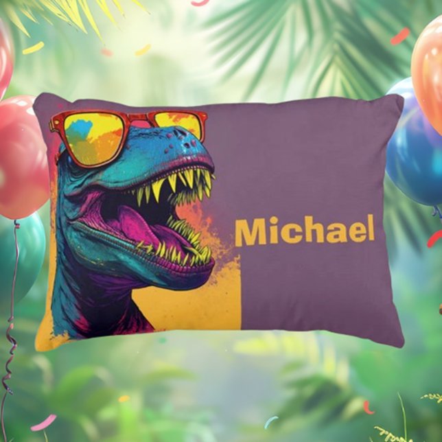 Dino T Rex Kinder Accent Kussen (Embrace your dino dreams with our unique dinosaur bedding and pillows! )