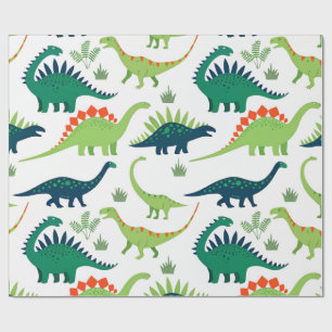 dino-t-rex-patroon cadeaupapier