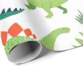 dino-t-rex-patroon cadeaupapier (Rol Hoek)