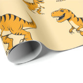 dino-t-rex-patroon cadeaupapier (Rol Hoek)