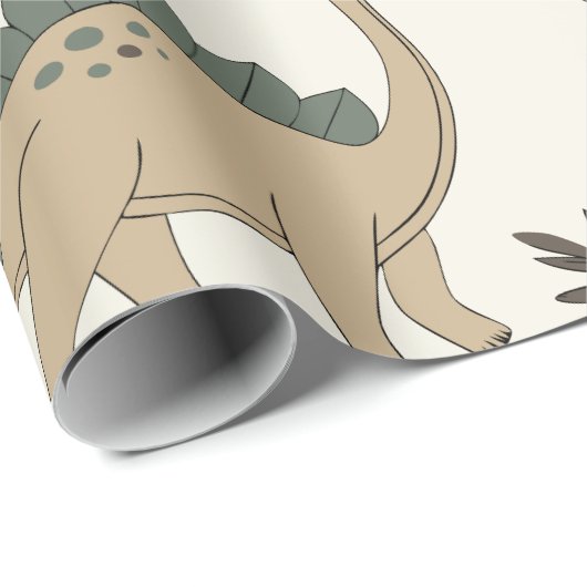 Dino T-Rex Pattern Wrapping Paper Cadeaupapier (Rol Hoek)